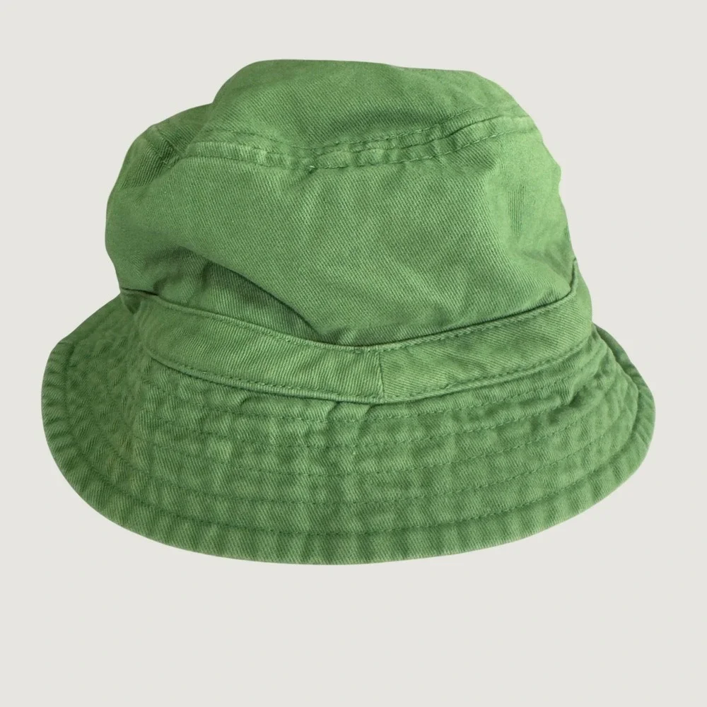 3198 | John Deere Tractor Embroidered Cotton Bucket Sun Hat Green Toddler OS